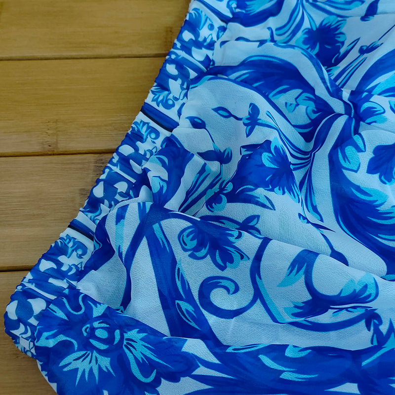 Vestido Largo Playero con Estampado Floral – Cobertor de Bikini (espSell)