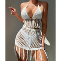 Conjunto de Bikini Sexy con Cobertura de Crochet – Estilo Playa (espSell)
