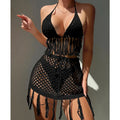 Conjunto de Bikini Sexy con Cobertura de Crochet – Estilo Playa (espSell)