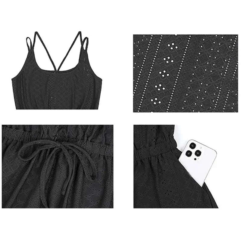 Vestido Mini Casual sin Mangas con Bolsillos – espSell