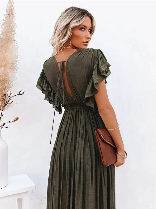 Vestido Largo de Algodón – Estilo Joven Casual (espSell)