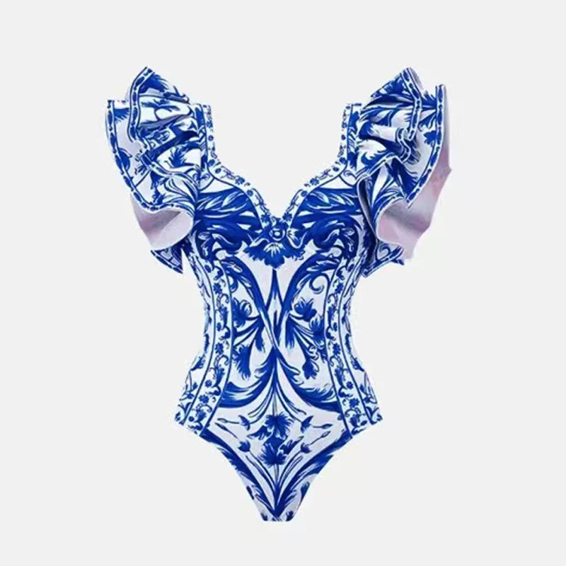 Vestido Largo Playero con Estampado Floral – Cobertor de Bikini (espSell)